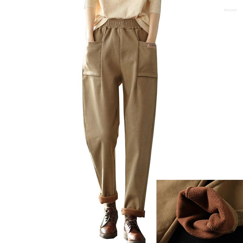 Women's Pants 2022 Women Winter Casual 95% Cotton High Waist Solid Color Warm Thick Velvet Inner Female Trousers, Black
Women's Pants 2022 Women Winter Casual 95% Cotton High Waist Solid Color Warm Thick Velvet Inner Female Trousers, Black
