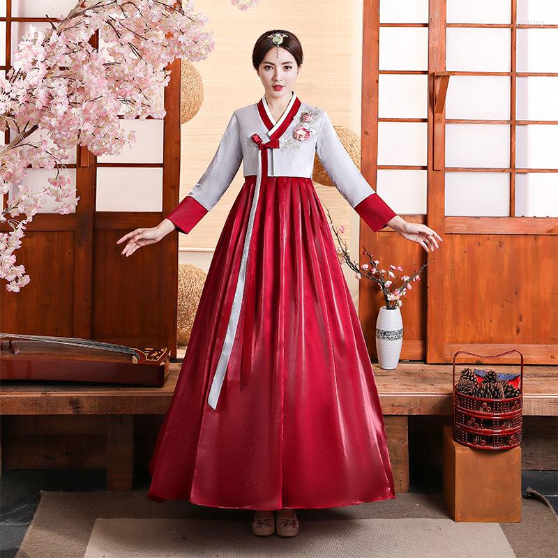 Ethnic Clothing Traditional Korean Hanbok Dress Female Folk Stage Dance Costume Korea Full Length Performance
Ethnic Clothing Traditional Korean Hanbok Dress Female Folk Stage Dance Costume Korea Full Length Performance