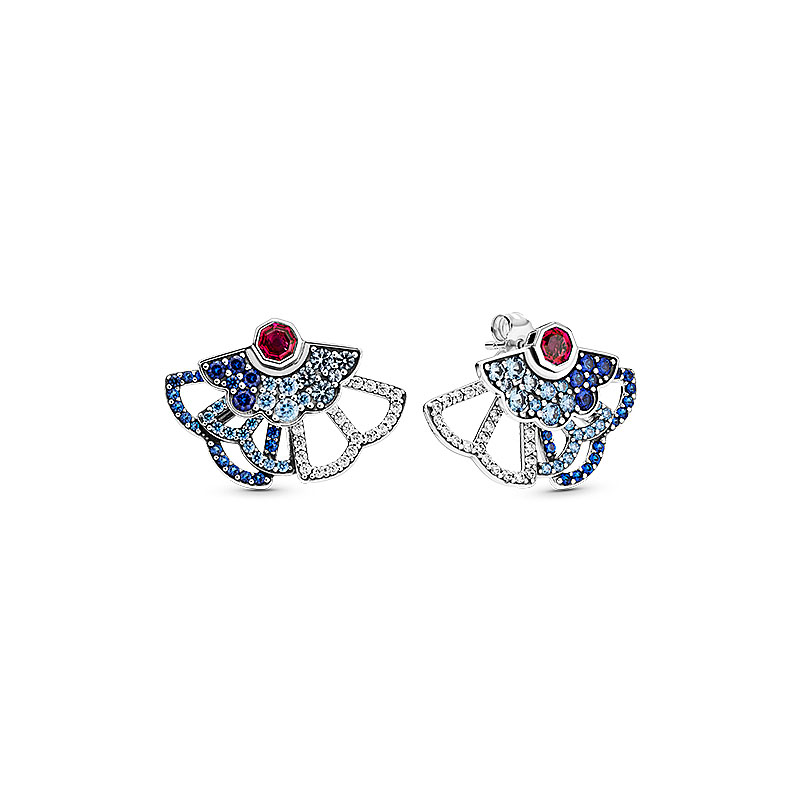 Blue CZ Diamond Fan-shaped Stud Earring Real Sterling Silver with Original Box for Pandora exaggerated Jewelry Wedding Party Earrings For Women Girls
Blue CZ Diamond Fan-shaped Stud Earring Real Sterling Silver with Original Box for Pandora exaggerated Jewelry Wedding Party Earrings For Women Girls