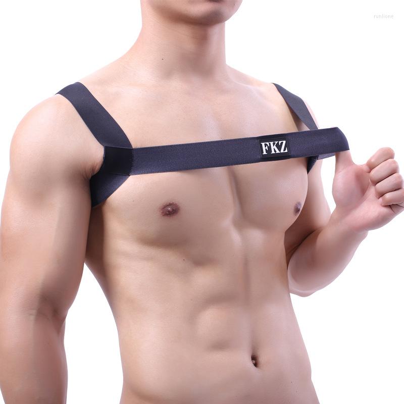Men's Tank Tops Men Chest Harness Bondage Costume Elastic Body Belt Strap Fetish Lingerie Gay Party Clubwear Beach Wear Crop, Black