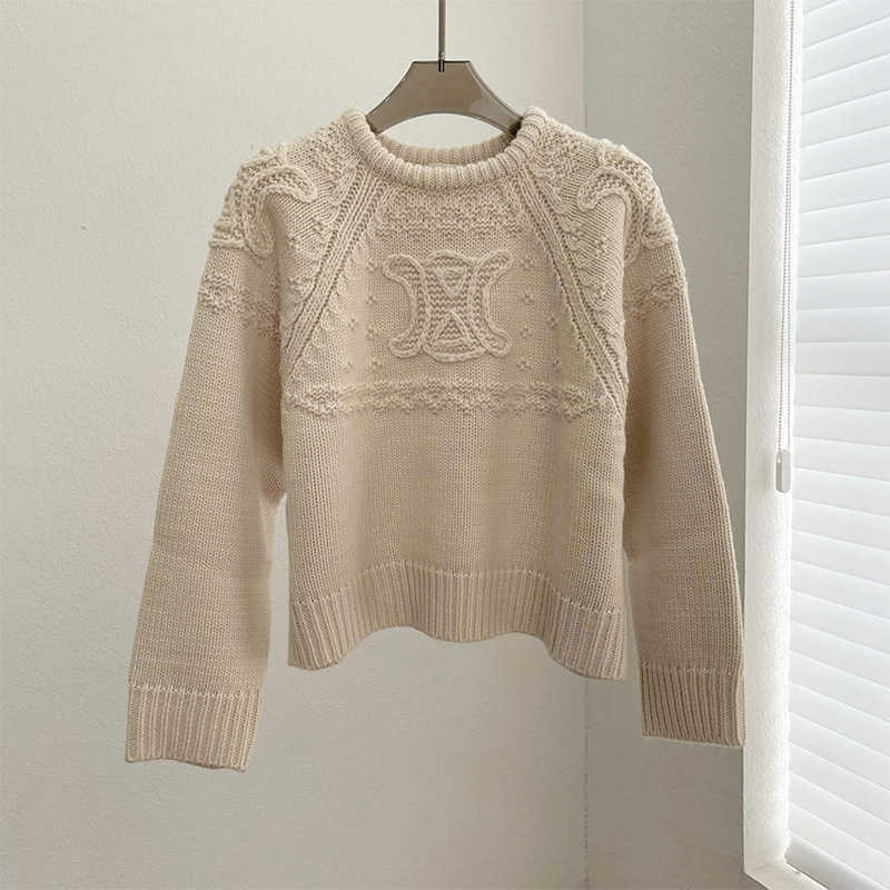 Women' Jacket Sweater Coat Cell 22FW Celebrity High Correct 2022 Autumn and Winter Embroidery Round Neck Short Loose WomenElegant Classic, Creamy-white
Women' Jacket Sweater Coat Cell 22FW Celebrity High Correct 2022 Autumn and Winter Embroidery Round Neck Short Loose WomenElegant Classic, Creamy-white