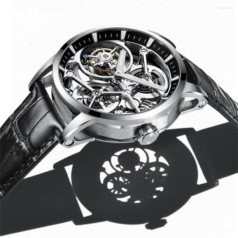Wristwatches JINLERY Mechanical Hand Wind Watch For Men Tourbillon Nine-Position Man Watches Skeleton Luxury Clock Leather, Rose black
Wristwatches JINLERY Mechanical Hand Wind Watch For Men Tourbillon Nine-Position Man Watches Skeleton Luxury Clock Leather, Rose black