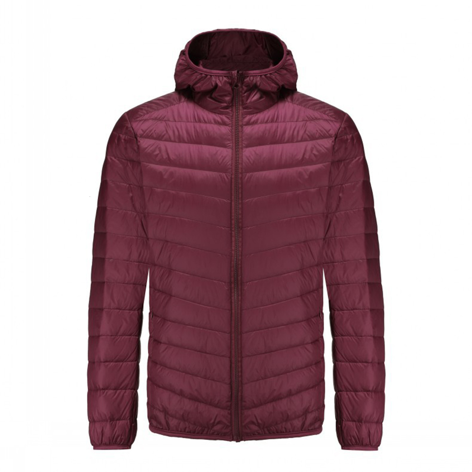 Men's Vests Men's Hooded Down Coats Winter Jacket Solid Color Lightweight Warm Large Size Zipper Coat Feather Parka Males Large Size 221202