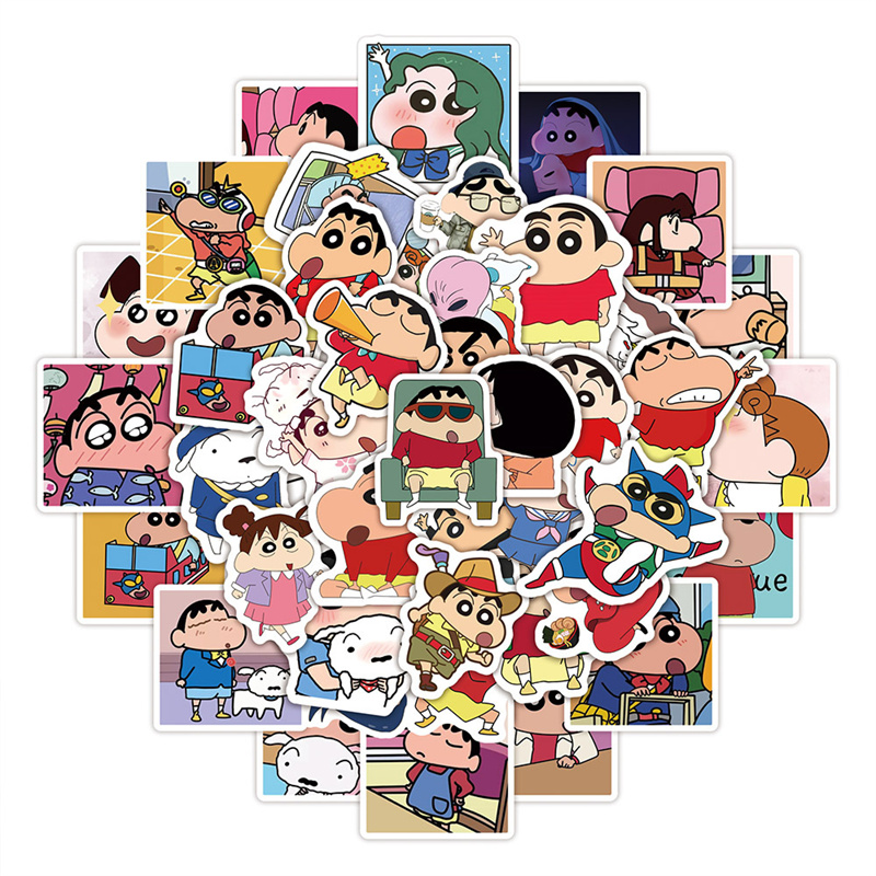 50PCS Crayon Shin-chan sticker Nohara Shiro Vinyl Stickers Book Laptop Guitar Motorcycle Luggage Skateboard DIY Decorative Decal, Multi colors
50PCS Crayon Shin-chan sticker Nohara Shiro Vinyl Stickers Book Laptop Guitar Motorcycle Luggage Skateboard DIY Decorative Decal, Multi colors