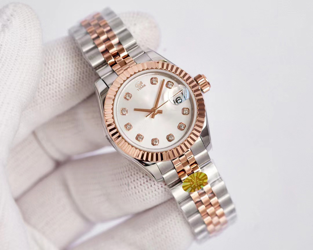 Elegant women's watch fully automatic mechanical movement stainless steel waterproof simple suitable for parties in various occasions, Colour2
Elegant women's watch fully automatic mechanical movement stainless steel waterproof simple suitable for parties in various occasions, Colour2