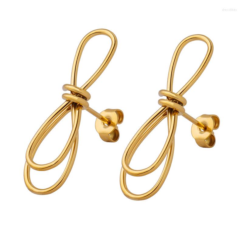 Stud Earrings 5 Pairs Creative Metal Knotted Stylish Unique Stainless Steel Gold Color Korean Chic Charm Jewelry Women
Stud Earrings 5 Pairs Creative Metal Knotted Stylish Unique Stainless Steel Gold Color Korean Chic Charm Jewelry Women