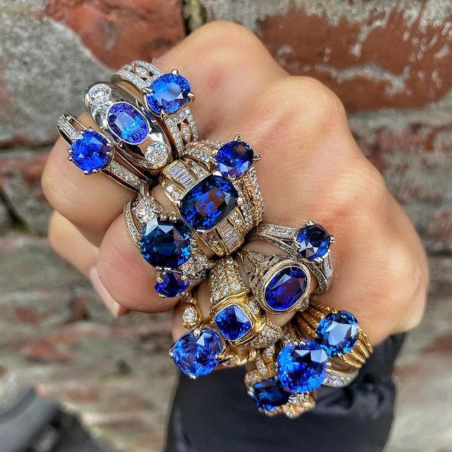 Cluster Rings 2022 Fashion Big Blue Stone Ring Charm Jewelry Women CZ Wedding Promise Engagement Ladies Accessories
Cluster Rings 2022 Fashion Big Blue Stone Ring Charm Jewelry Women CZ Wedding Promise Engagement Ladies Accessories