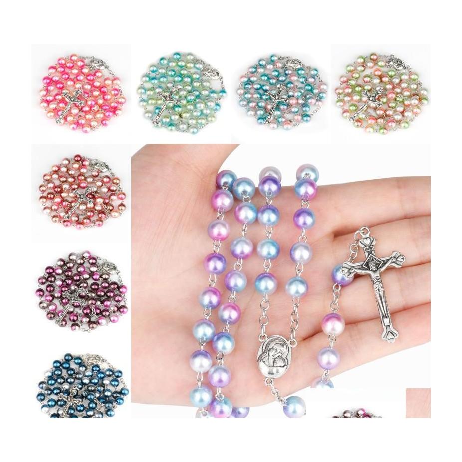 Pendant Necklaces Colorf Bead Pearl Necklaces For Women Catholic Christian Jesus Cross Rosary Long Pendant Necklace Religious Jewelr Dhimq
Pendant Necklaces Colorf Bead Pearl Necklaces For Women Catholic Christian Jesus Cross Rosary Long Pendant Necklace Religious Jewelr Dhimq