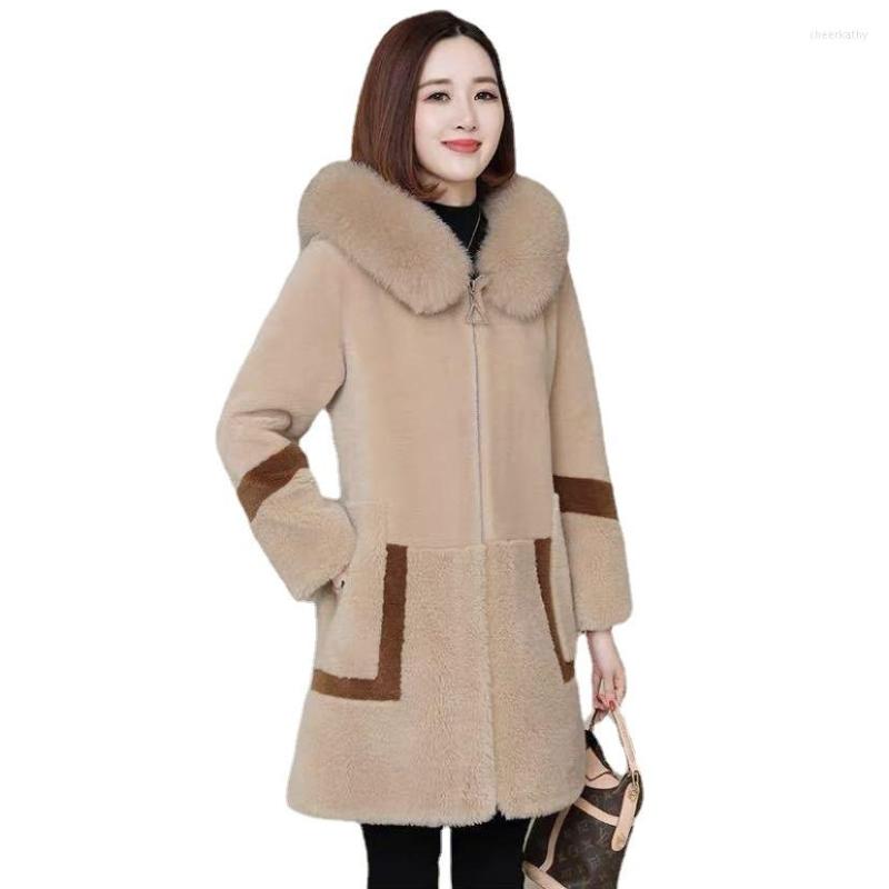 Women' Fur Fashion Women Jacket NiceWinter Imitate Sheep Shearing Coat Big Collar Thick Warm Mid-length Hooded Female Outwear, Blue
Women' Fur Fashion Women Jacket NiceWinter Imitate Sheep Shearing Coat Big Collar Thick Warm Mid-length Hooded Female Outwear, Blue