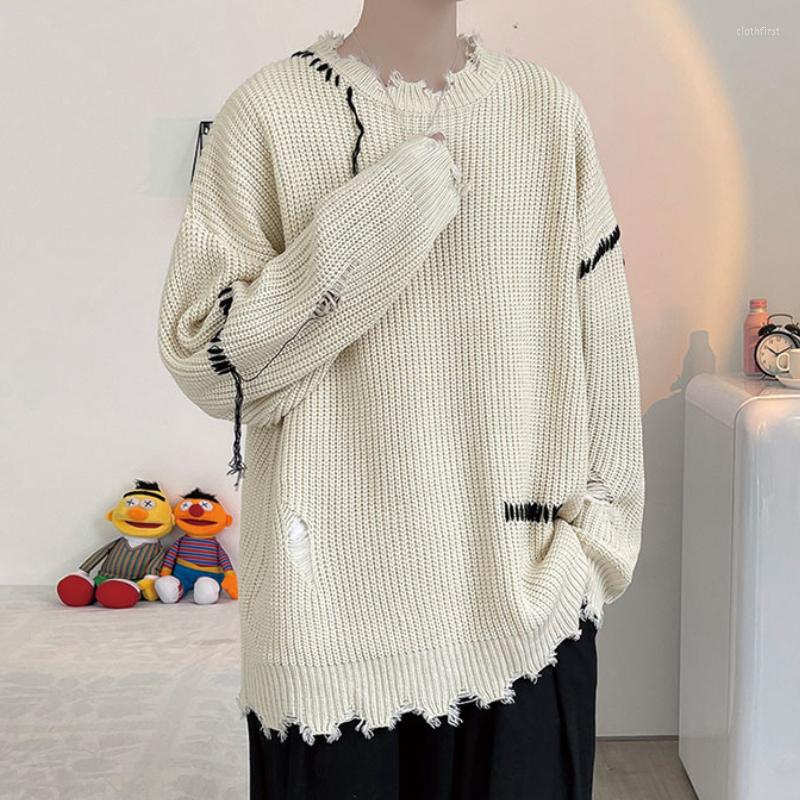 Men's Sweaters Korean Fashion Hip Hop Oversized Pullover Men's Sweater Ripped Knitwear Harajuku Jersey Male Knitted Vintage, Black
Men's Sweaters Korean Fashion Hip Hop Oversized Pullover Men's Sweater Ripped Knitwear Harajuku Jersey Male Knitted Vintage, Black
