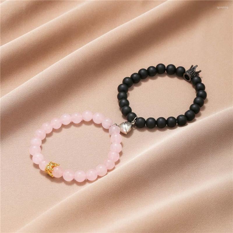 Strand 2pcs/set Couple Magnet Heart Pendant For Women Rose Quartz Paired Matching Bracelets Lp Items Lovers
Strand 2pcs/set Couple Magnet Heart Pendant For Women Rose Quartz Paired Matching Bracelets Lp Items Lovers