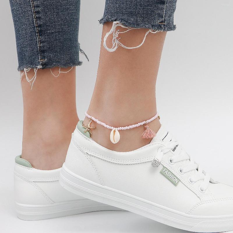 Anklets Bohemian Seed Bead Beach Charm Ankle Bracelet Fashion Rainbow Adjustable Anklet Foot Jewelry Ocean Gift For Women
Anklets Bohemian Seed Bead Beach Charm Ankle Bracelet Fashion Rainbow Adjustable Anklet Foot Jewelry Ocean Gift For Women