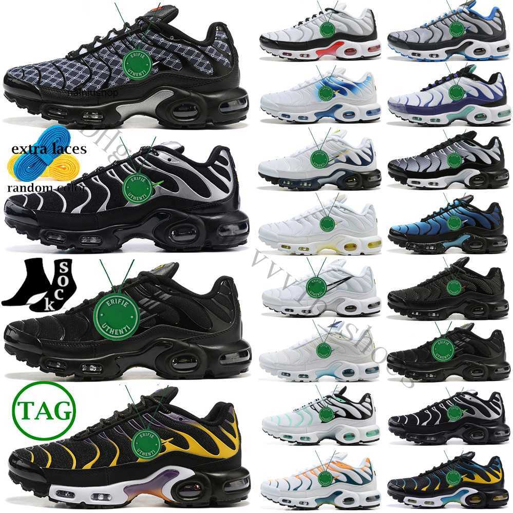 2023 Running Shoes Men Trainers Outdoor Sports Sneakers Triple Black White Rainbow Hyper Blue Mens Tn Plus Supernova Brushstroke Camo Emon Lime JORDNA