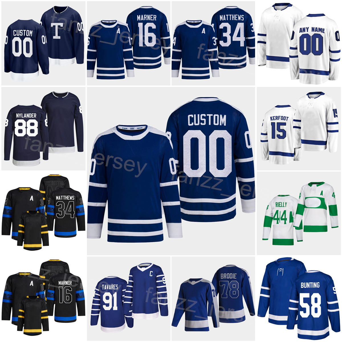 2023 Reverse Retro Hockey 91 John Tavares Jersey 34 Auston Matthews 16 Mitchell Marner 88 William Nylander 44 Morgan Rielly 58 Michael Bunting 15 Alexander Kerfoot, Black
2023 Reverse Retro Hockey 91 John Tavares Jersey 34 Auston Matthews 16 Mitchell Marner 88 William Nylander 44 Morgan Rielly 58 Michael Bunting 15 Alexander Kerfoot, Black