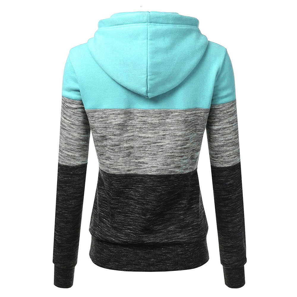 Women's Hoodies Sweatshirts Women Autumn Winter Female Pullover Fashion Color Stitching Tops Plus Size Ladies Streetwear 221201