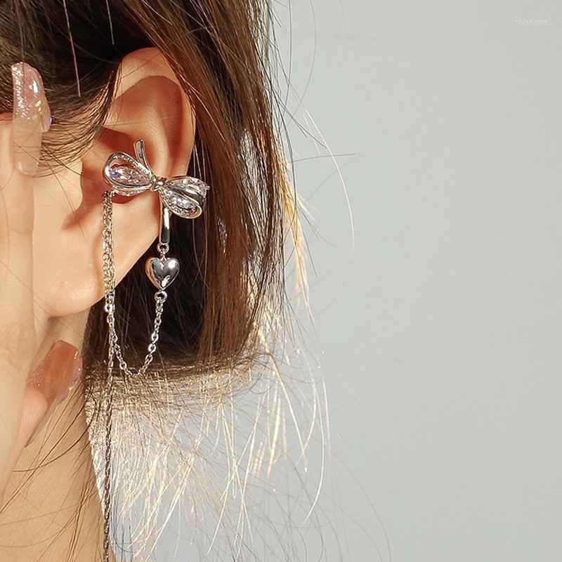 Backs Earrings Long Tassel Bow Clip On For Women No Piercing Ears Temperament Chain Bowknot Female
Backs Earrings Long Tassel Bow Clip On For Women No Piercing Ears Temperament Chain Bowknot Female