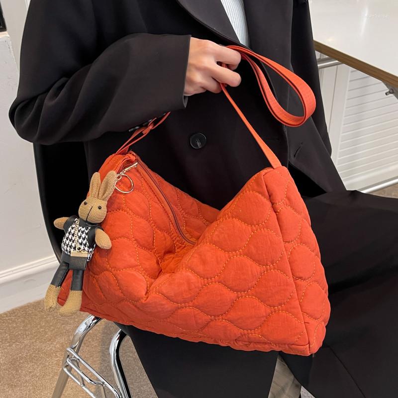 Evening Bags Quilted Large Shoulder For Women Quality Cloth Crossbody Bag Embroidery Thread Messenger Big Fashion Ladys Handbags Sac, Orange red-1
Evening Bags Quilted Large Shoulder For Women Quality Cloth Crossbody Bag Embroidery Thread Messenger Big Fashion Ladys Handbags Sac, Orange red-1