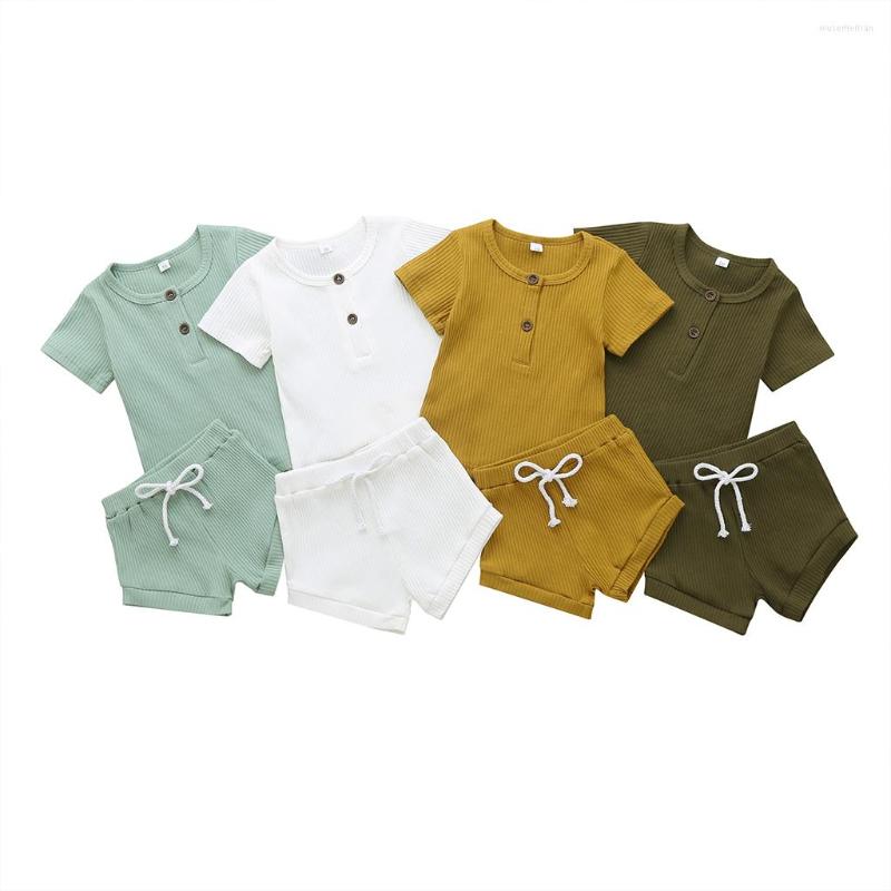 Clothing Sets Baby Outfits Two Piece Solid Ribbed Short Sleeve O Neck Button Tops PP Shorts Infant Toddler Girls Boys Summer 6-24M, Coffee
Clothing Sets Baby Outfits Two Piece Solid Ribbed Short Sleeve O Neck Button Tops PP Shorts Infant Toddler Girls Boys Summer 6-24M, Coffee