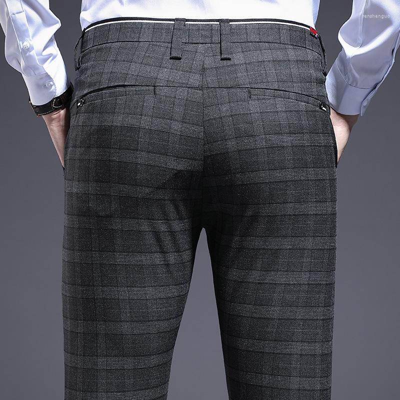 Men's Suits ICPANS Skinny Plaid Men Dress Pants Pencil Business Office Formal Trousers For Male Stretch Suit Slim Summer 2022, 825a stripe
Men's Suits ICPANS Skinny Plaid Men Dress Pants Pencil Business Office Formal Trousers For Male Stretch Suit Slim Summer 2022, 825a stripe