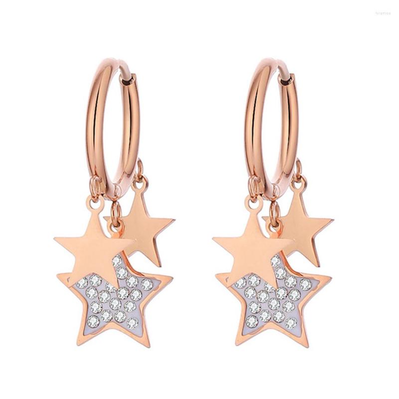 Hoop Earrings Stainless Steel Multi-Star For Women Fashion Classic Gold Color Crystal Five-pointed Star Jewelry Gift
Hoop Earrings Stainless Steel Multi-Star For Women Fashion Classic Gold Color Crystal Five-pointed Star Jewelry Gift