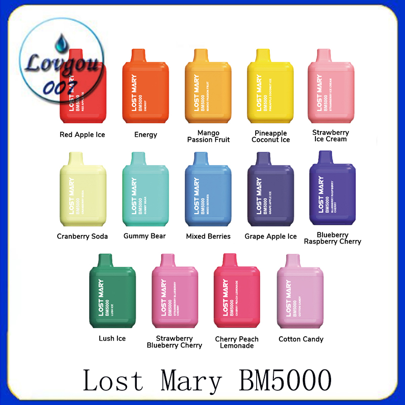 Lost Mary OS5000 BM5000 Disposable E cigarettes 5000Puff Vape Pen 14 flavors 13ml Prefilled Mesh Coil Cartridges Pod 650mAh Rechargeable Battery Vaporizer
Lost Mary OS5000 BM5000 Disposable E cigarettes 5000Puff Vape Pen 14 flavors 13ml Prefilled Mesh Coil Cartridges Pod 650mAh Rechargeable Battery Vaporizer