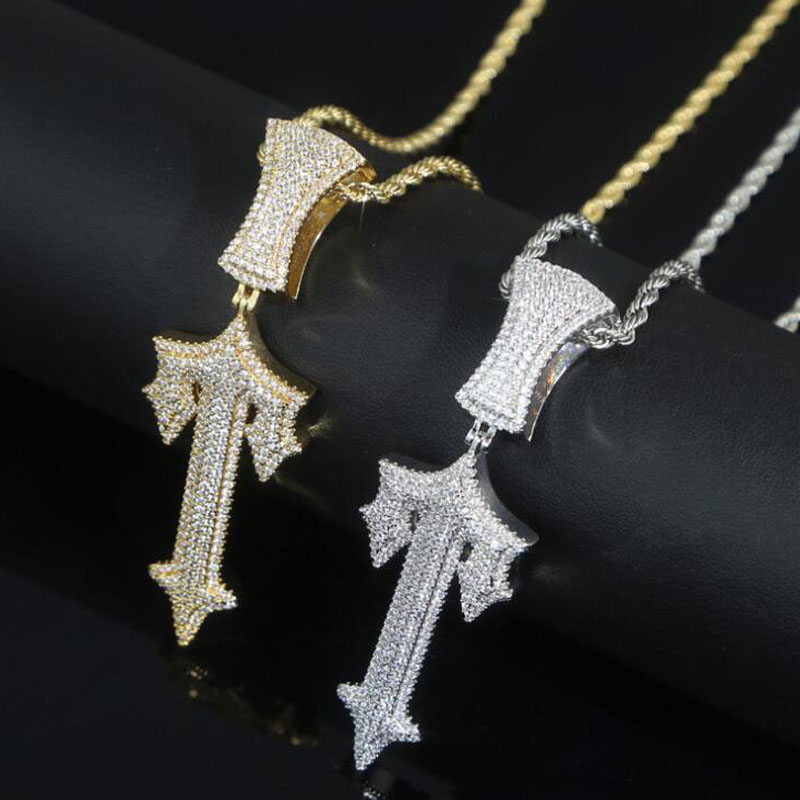 Chains Hip Hop Full Paved Iced Out Bling 5A Cubic Zirconia Letter Charms Cz Cross Sword Pendant Necklace For Men Boy Rock JewelryChains
Chains Hip Hop Full Paved Iced Out Bling 5A Cubic Zirconia Letter Charms Cz Cross Sword Pendant Necklace For Men Boy Rock JewelryChains