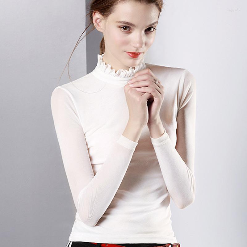 Women' Blouses Long-sleeve High Neck Gauze Bottoming Shirt Female Autumn And Winter Wild Lotus Leaf Collars Fake Collar Women Detach, 3color as picture
Women' Blouses Long-sleeve High Neck Gauze Bottoming Shirt Female Autumn And Winter Wild Lotus Leaf Collars Fake Collar Women Detach, 3color as picture
