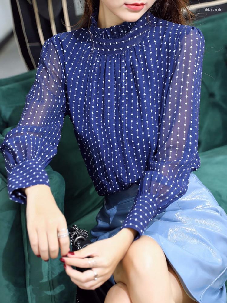 Women' Blouses Long Sleeve Blouse Women Stand Collar Dot Striped Chiffon Shirt Tops Blusas Mujer De Moda 2022 Shirts G71, White
Women' Blouses Long Sleeve Blouse Women Stand Collar Dot Striped Chiffon Shirt Tops Blusas Mujer De Moda 2022 Shirts G71, White