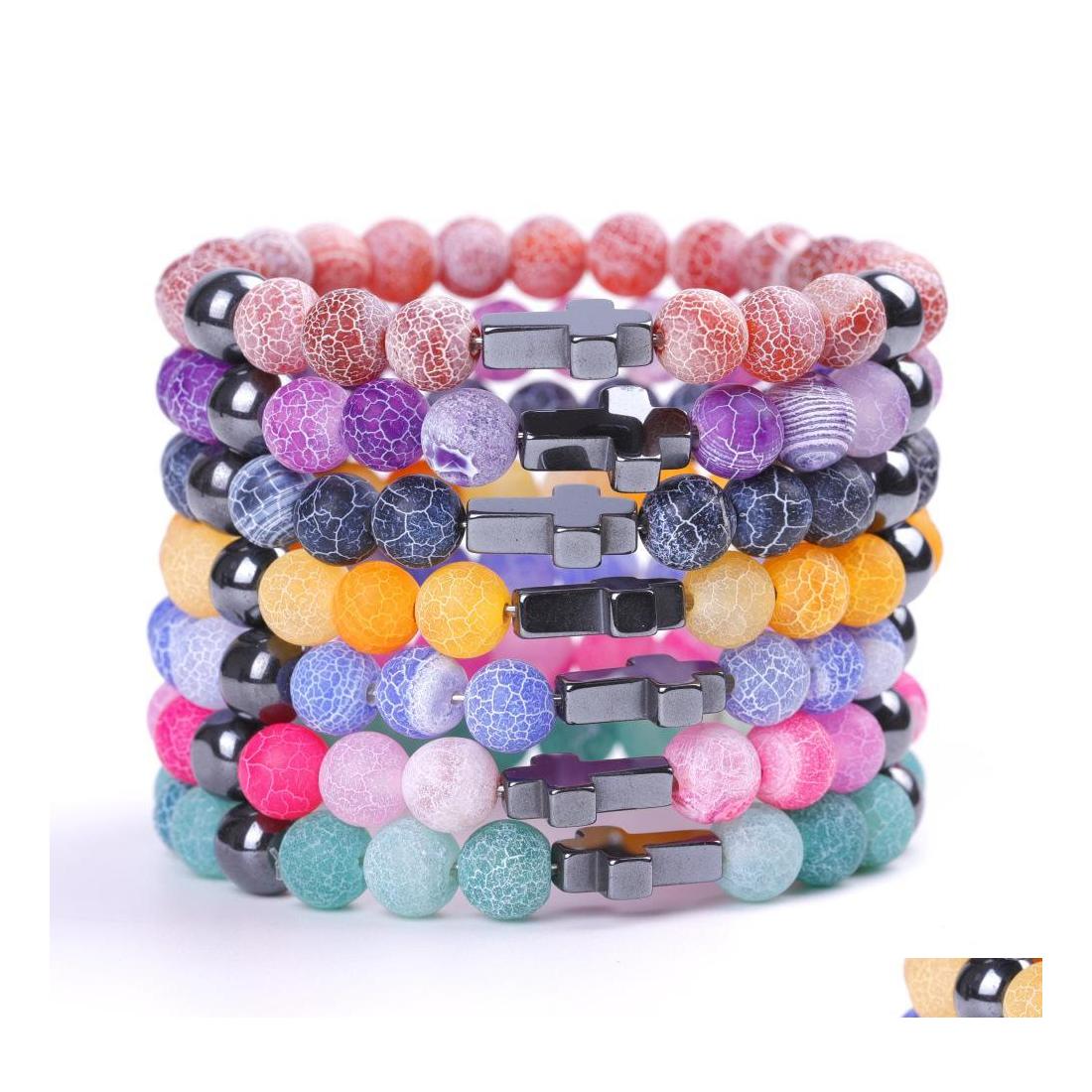 Beaded Colorf 8Mm Natural Stone Agate Bead Bracelet Cross Charm For Mens And Womens Lovers Gift Drop Delivery Jewelry Bracelets Dhk1T
Beaded Colorf 8Mm Natural Stone Agate Bead Bracelet Cross Charm For Mens And Womens Lovers Gift Drop Delivery Jewelry Bracelets Dhk1T