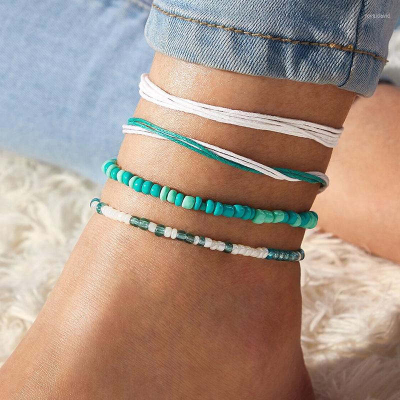 Anklets Bohemian Blue Beaded For Women Ethnic Style Handwork Weave Rope Geometry Foot Chains Lady Jewelry 5pcs/set 6548
Anklets Bohemian Blue Beaded For Women Ethnic Style Handwork Weave Rope Geometry Foot Chains Lady Jewelry 5pcs/set 6548