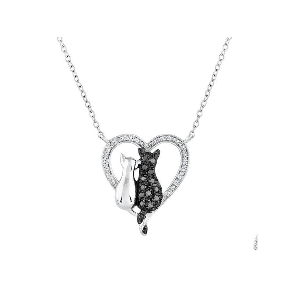 Pendant Necklaces Fashion Jewelry Cats Heart Pendant Necklace Rhinstone Lovers Drop Delivery Necklaces Pendants Dhk1S
Pendant Necklaces Fashion Jewelry Cats Heart Pendant Necklace Rhinstone Lovers Drop Delivery Necklaces Pendants Dhk1S