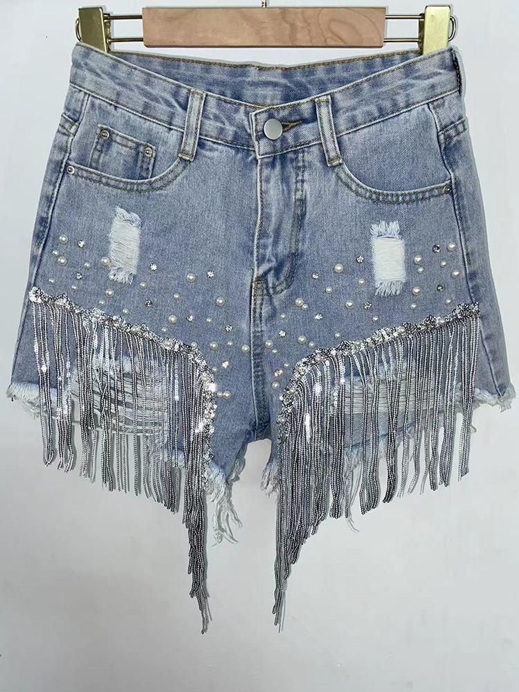 Women's Jeans Waist Beads Tassel Denim Shorts Summer Beading Wide Leg Thin Oversized S-5xl Size Korean Streetwear Women Clothes 221202, Image color
Women's Jeans Waist Beads Tassel Denim Shorts Summer Beading Wide Leg Thin Oversized S-5xl Size Korean Streetwear Women Clothes 221202, Image color