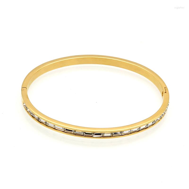 Bangle Arrival 4 Colors Rectangular Crystal Bracelets & Bangles Cuff Stainless Steel Women Wedding For Woman
Bangle Arrival 4 Colors Rectangular Crystal Bracelets & Bangles Cuff Stainless Steel Women Wedding For Woman