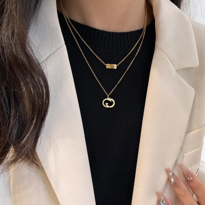 High End Exquisite 18k Gold Plated Necklace Luxury Fashion Pendant Necklace Classic Charm Letter Long Chain Brand Gift X081
High End Exquisite 18k Gold Plated Necklace Luxury Fashion Pendant Necklace Classic Charm Letter Long Chain Brand Gift X081