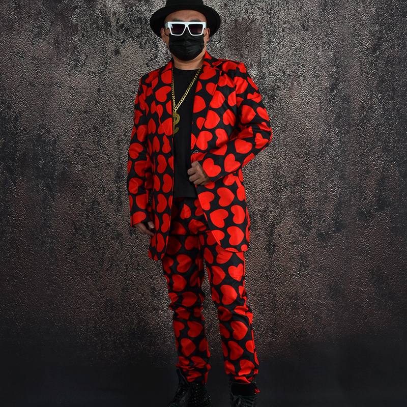 Men's Suits Blazers Male Hip Hop Clothing Red Black Love Coat Pants Bar Nightclub DJ DS Stage Performance Wear Festival Outftt Streetwear XS5480 221201, Beige
Men's Suits Blazers Male Hip Hop Clothing Red Black Love Coat Pants Bar Nightclub DJ DS Stage Performance Wear Festival Outftt Streetwear XS5480 221201, Beige