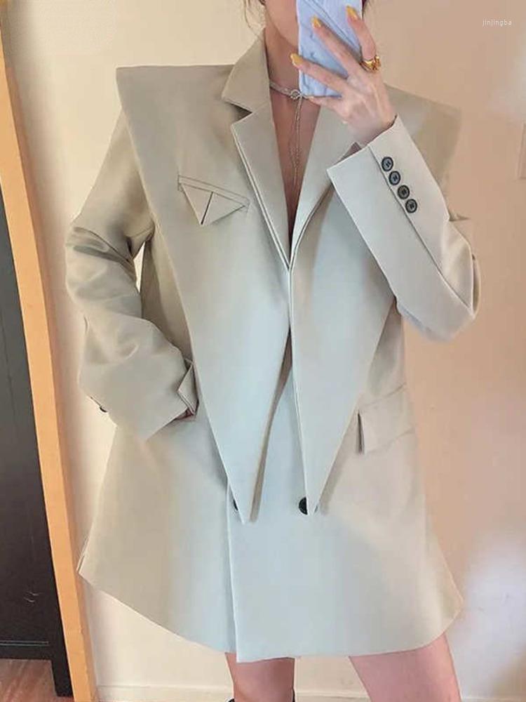 Women' Suits Blazer Women Spring 2022 Long Sleeves Patchwork Irregular Coat Female LadOffice Ies Clothing Korean Chic, As show
Women' Suits Blazer Women Spring 2022 Long Sleeves Patchwork Irregular Coat Female LadOffice Ies Clothing Korean Chic, As show