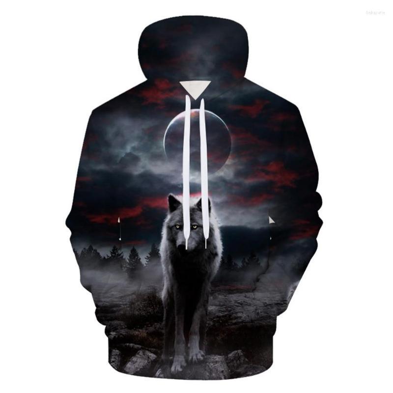 Men's Hoodies Men Casual 3D Wolf Print Under The Moon Long Sleeve Drawstring Hooded Pocket Sweatshirt Autumn Tops Plus Size, Black
Men's Hoodies Men Casual 3D Wolf Print Under The Moon Long Sleeve Drawstring Hooded Pocket Sweatshirt Autumn Tops Plus Size, Black
