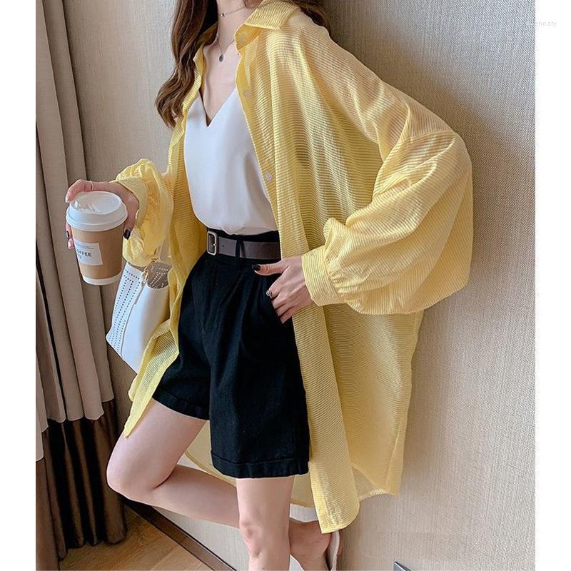 Women's Trench Coats Summer Sunscreen Shirt Pure Color Loose Large Size Long Sleeve Coat Women's Tops, Yellow
Women's Trench Coats Summer Sunscreen Shirt Pure Color Loose Large Size Long Sleeve Coat Women's Tops, Yellow
