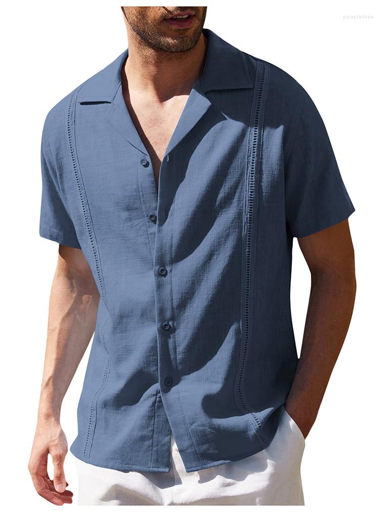Men' Casual Shirts 5 Colors Men' Linen Short Sleeve Loose Shirt Turndown Collar Style Plain Color Top Summer Cloth, Black
Men' Casual Shirts 5 Colors Men' Linen Short Sleeve Loose Shirt Turndown Collar Style Plain Color Top Summer Cloth, Black