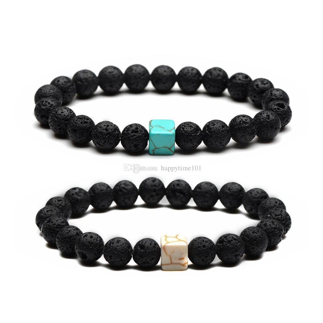 Charm Bracelets Fashion 8Mm Natural Black Lava Stone Bracelet Square Turquoise Beads Lovers Bracelets For Men Women Gifts Drop Deliv Dh5Ol
Charm Bracelets Fashion 8Mm Natural Black Lava Stone Bracelet Square Turquoise Beads Lovers Bracelets For Men Women Gifts Drop Deliv Dh5Ol