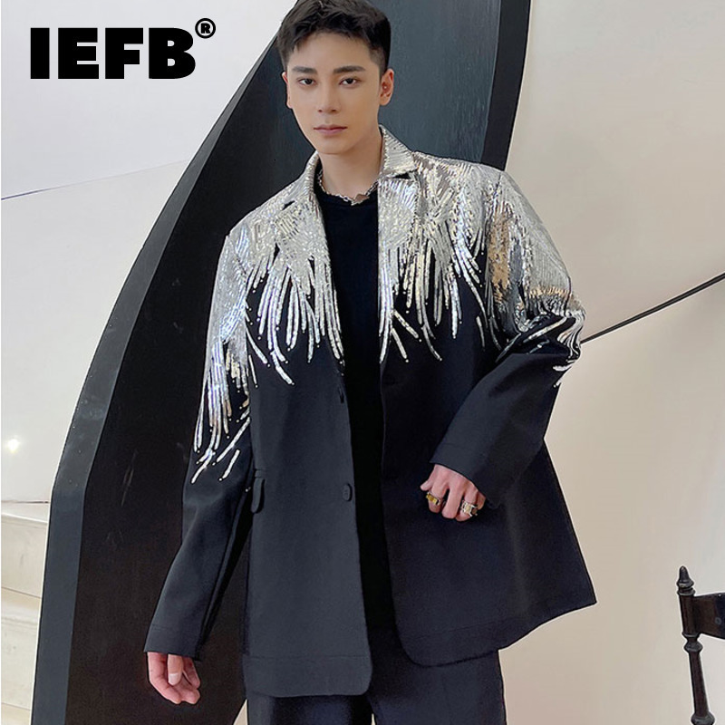 Men's Suits Blazers IEFB Heavy Craft Embroidery Sequin Trend Casual Blazer Autumn Fashion fit Jacket Streetwear Suit Coat 9Y9245 221201, White
Men's Suits Blazers IEFB Heavy Craft Embroidery Sequin Trend Casual Blazer Autumn Fashion fit Jacket Streetwear Suit Coat 9Y9245 221201, White