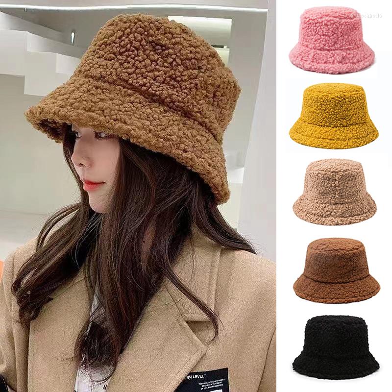 Berets Winter Warm Bucket Hats Lamb Wool Faux Fur Fisherman Caps Women Thicken Plush Outdoor Keep Fishing Unisex INS, 1pcs
Berets Winter Warm Bucket Hats Lamb Wool Faux Fur Fisherman Caps Women Thicken Plush Outdoor Keep Fishing Unisex INS, 1pcs