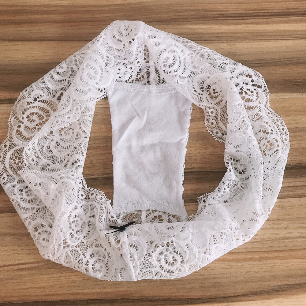 Women's Panties 3 Pieces Ladies Lace Panties Sexy Underwear Women Boyshort Underpants Female Lingerie See Through Culotte Femme Intimates Pantys 