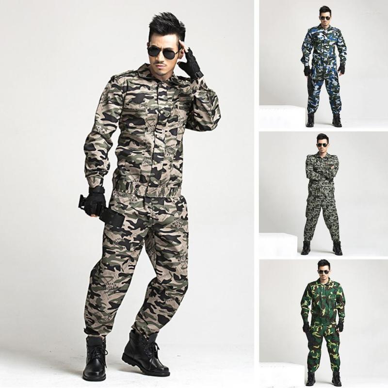 Men's Tracksuits 2Pcs/Set Lapel Long Sleeve Cargo Coat Pants Zipper Buttons Placket Men Overalls Camouflage Print Work Training Outfit For, Black
Men's Tracksuits 2Pcs/Set Lapel Long Sleeve Cargo Coat Pants Zipper Buttons Placket Men Overalls Camouflage Print Work Training Outfit For, Black