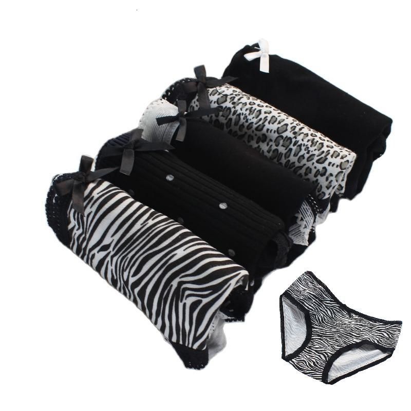 Women's Panties 5 Pcs Sexy Black Zebra Leopard Print Women's Underwear Girl Soft Bow Briefs Cute Panties For Female High Quality Kawaii Lingerie 221202, 016
Women's Panties 5 Pcs Sexy Black Zebra Leopard Print Women's Underwear Girl Soft Bow Briefs Cute Panties For Female High Quality Kawaii Lingerie 221202, 016
