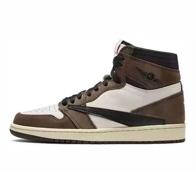 Basketball Shoes Sneakers Sports Dress Shoe Retro High Travis Scotts X Jumpman 1 Og Mocha Cd4487-100 Men a2