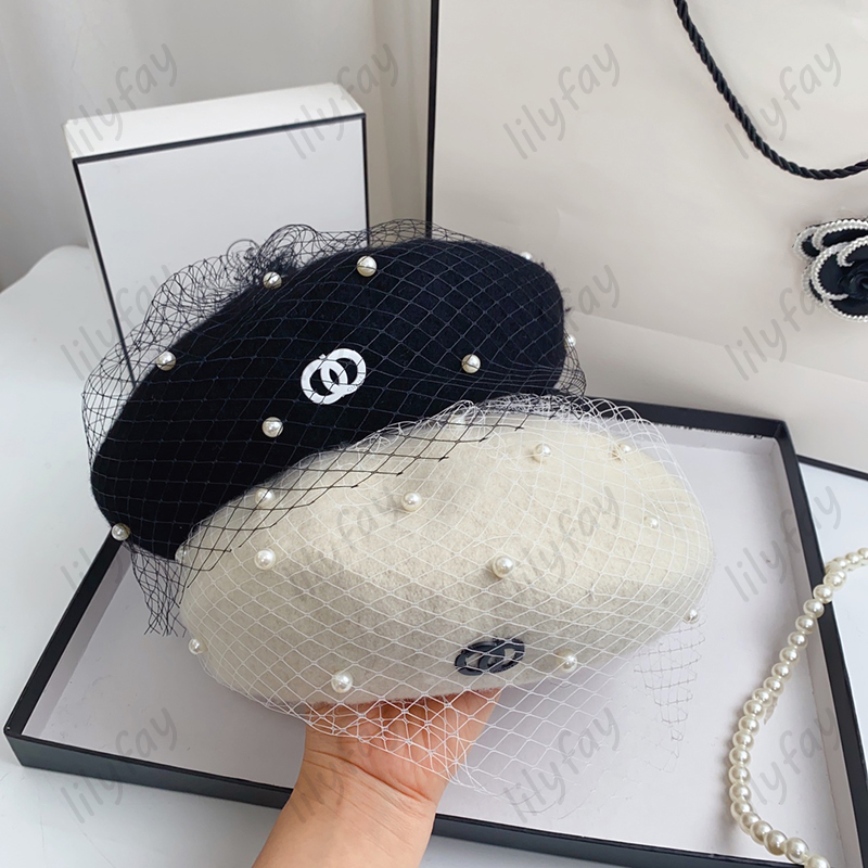 Fashion Furry Wool Hats Designer Berets Womens Hat Luxury Pearl Inlay Beret Mesh Nobility Style Cap Men C Classical Cashmere Caps Gifts, Black
Fashion Furry Wool Hats Designer Berets Womens Hat Luxury Pearl Inlay Beret Mesh Nobility Style Cap Men C Classical Cashmere Caps Gifts, Black