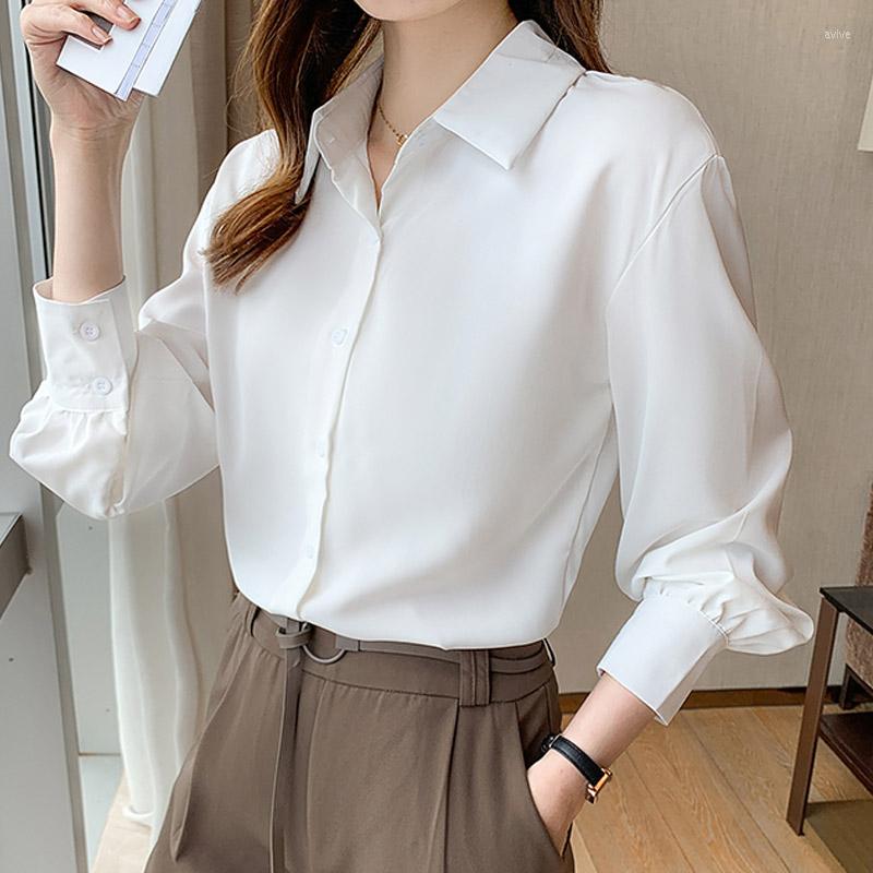 Women' Blouses White Long Sleeve Chiffon Shirt Female Loose Button Up Drop Solid Elegant Blusas Women Blouse And Tops Lady Office 2623
Women' Blouses White Long Sleeve Chiffon Shirt Female Loose Button Up Drop Solid Elegant Blusas Women Blouse And Tops Lady Office 2623