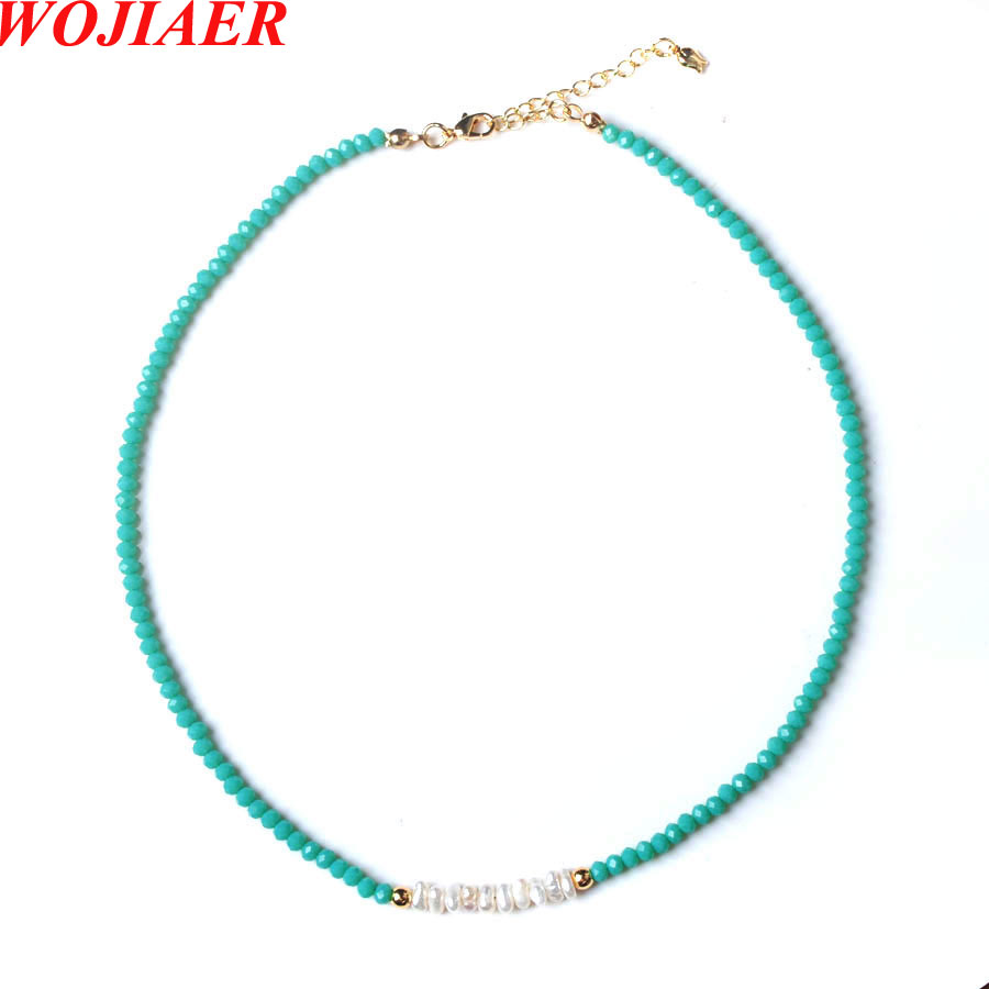 Custom Crystal Faceted Bead Choker Necklace Women Natural Fresh Water Baroque Irregular Chip Pearl Boho Jewelry BF317
Custom Crystal Faceted Bead Choker Necklace Women Natural Fresh Water Baroque Irregular Chip Pearl Boho Jewelry BF317