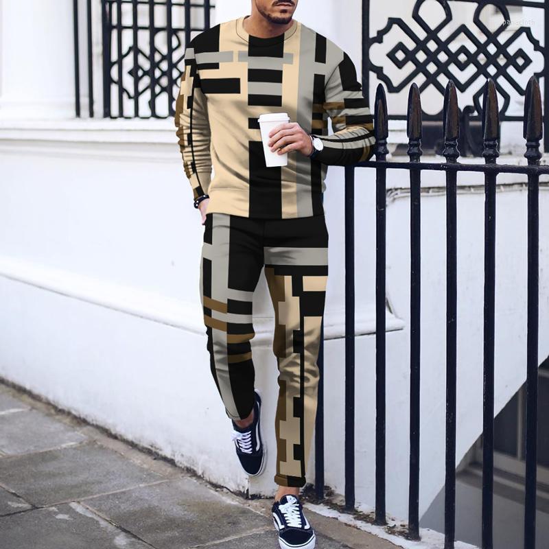 Men' Tracksuits Autumn Men Tracksuit Vintage Splicing Color Long Sleeved TShirt 2 Piece Set Sportswear Male Casual Pullover Pants Suit, Tracksuit-1
Men' Tracksuits Autumn Men Tracksuit Vintage Splicing Color Long Sleeved TShirt 2 Piece Set Sportswear Male Casual Pullover Pants Suit, Tracksuit-1